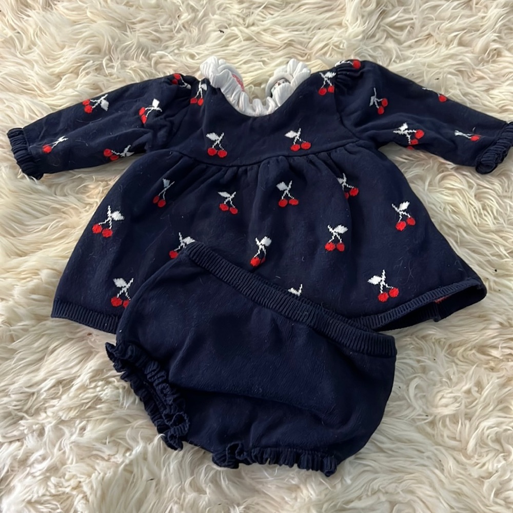 Janie and Jack cherry two piece